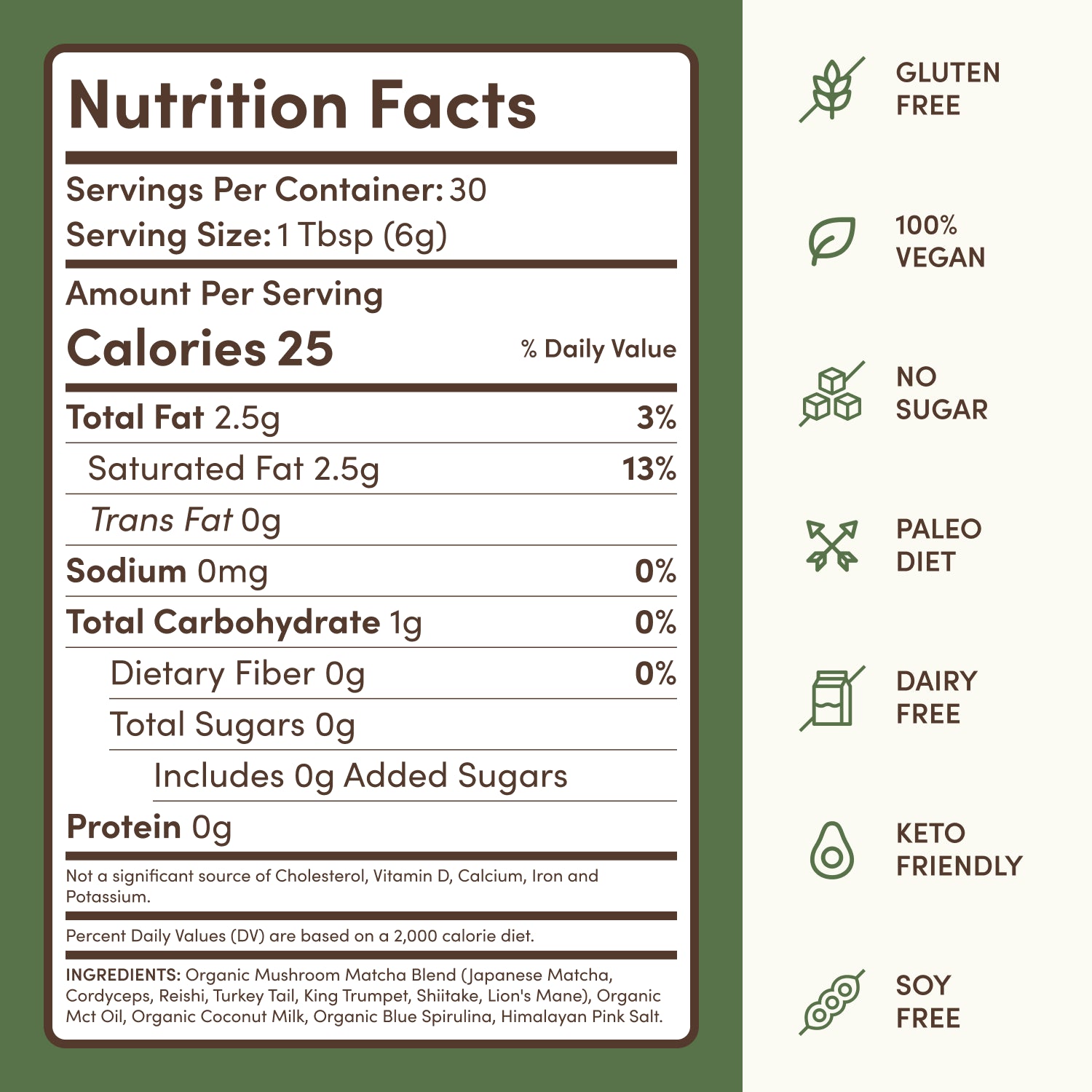 Mushroom Matcha (30 Servings)