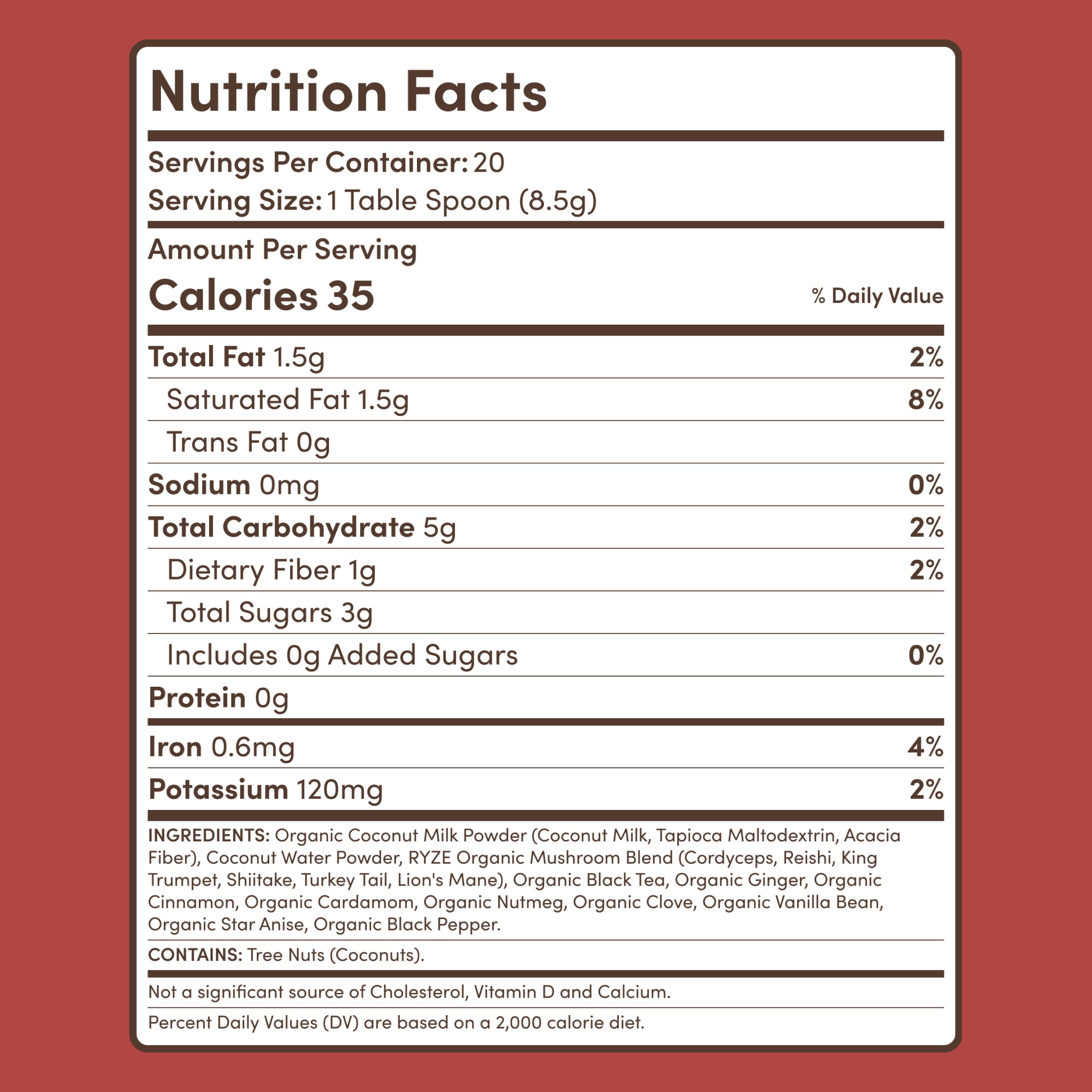 Mushroom Chai (20 Servings)