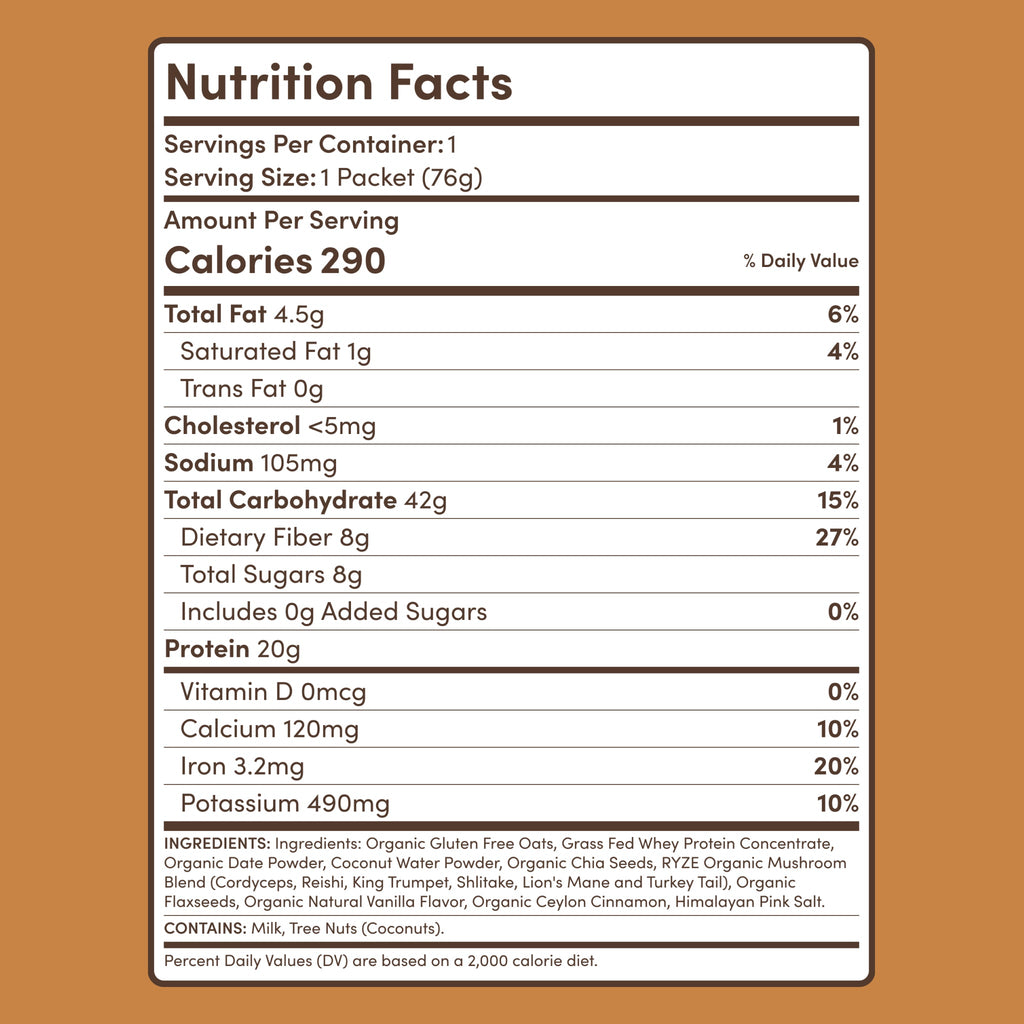 Mushroom Overnight Oats (14 Servings)