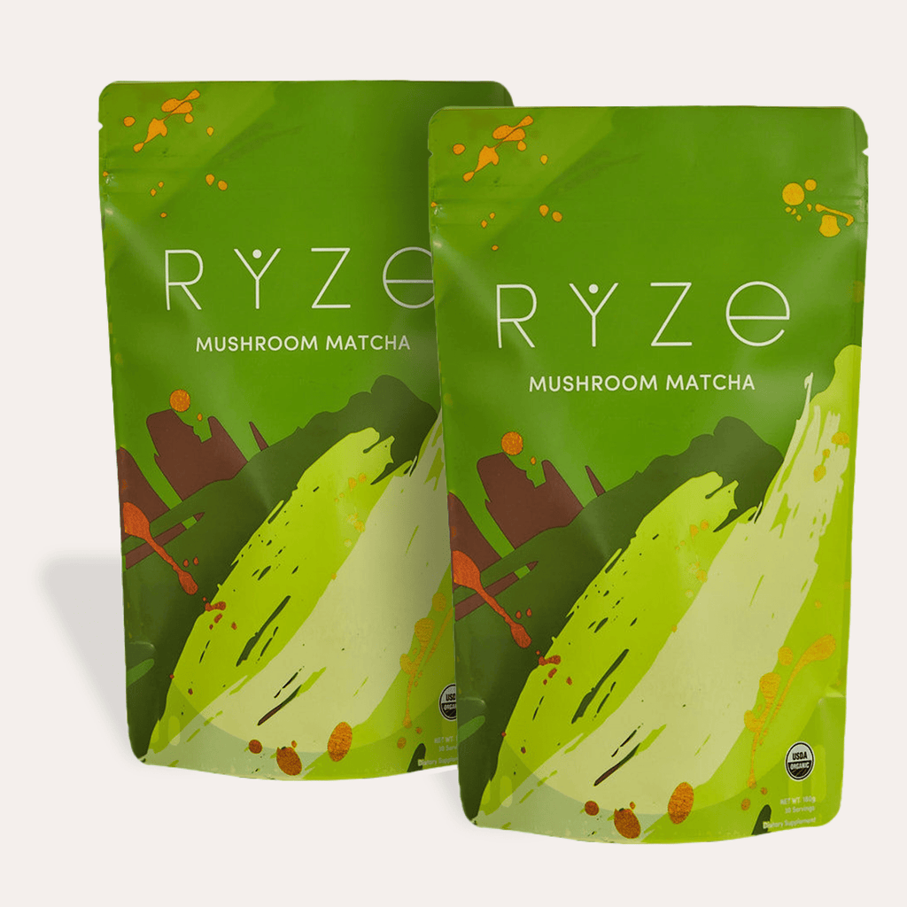 RYZE Organic Mushroom Matcha Starter Kit (60 servings)